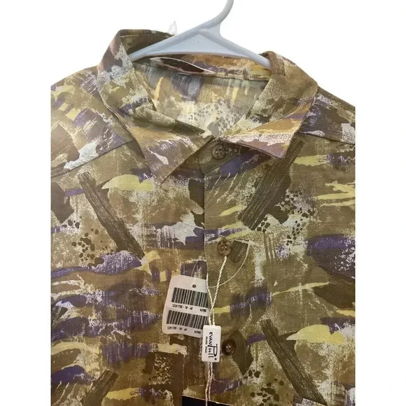 EVAN PULL SIZE XL BUTTON DOWN DRESS SHIRT MADE IN ITALY - Picture 2 of 3